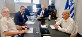 ΣΥΝΑΝΤΗΣΗ ΠΡΟΕΔΡΟΥ ΤΟΥ ΕΦΕΠΑΕ ΠΛΑΤΩΝΑ ΜΑΡΛΑΦΕΚΑ ΜΕ ΠΡΟΕΔΡΟ ΤΗΣ ΜΟΔ ΒΑΣΙΛΗ ΣΙΑΔΗΜΑ