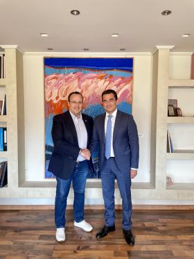 Συνάντηση του Προέδρου ΕΦΕΠΑΕ κ. Πλάτωνα Μαρλαφέκα με τον Υπουργό Ανάπτυξης κ. Κώστα Σκρέκα