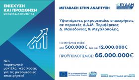 Πρόσκληση υποβολής αιτήσεων χρηματοδότησης στη Δράση «Ενίσχυση επενδυτικών σχεδίων υφιστάμενων ΜΜΕ που υλοποιούνται στις ηπειρωτικές περιοχές ΕΣΔΙΜ»